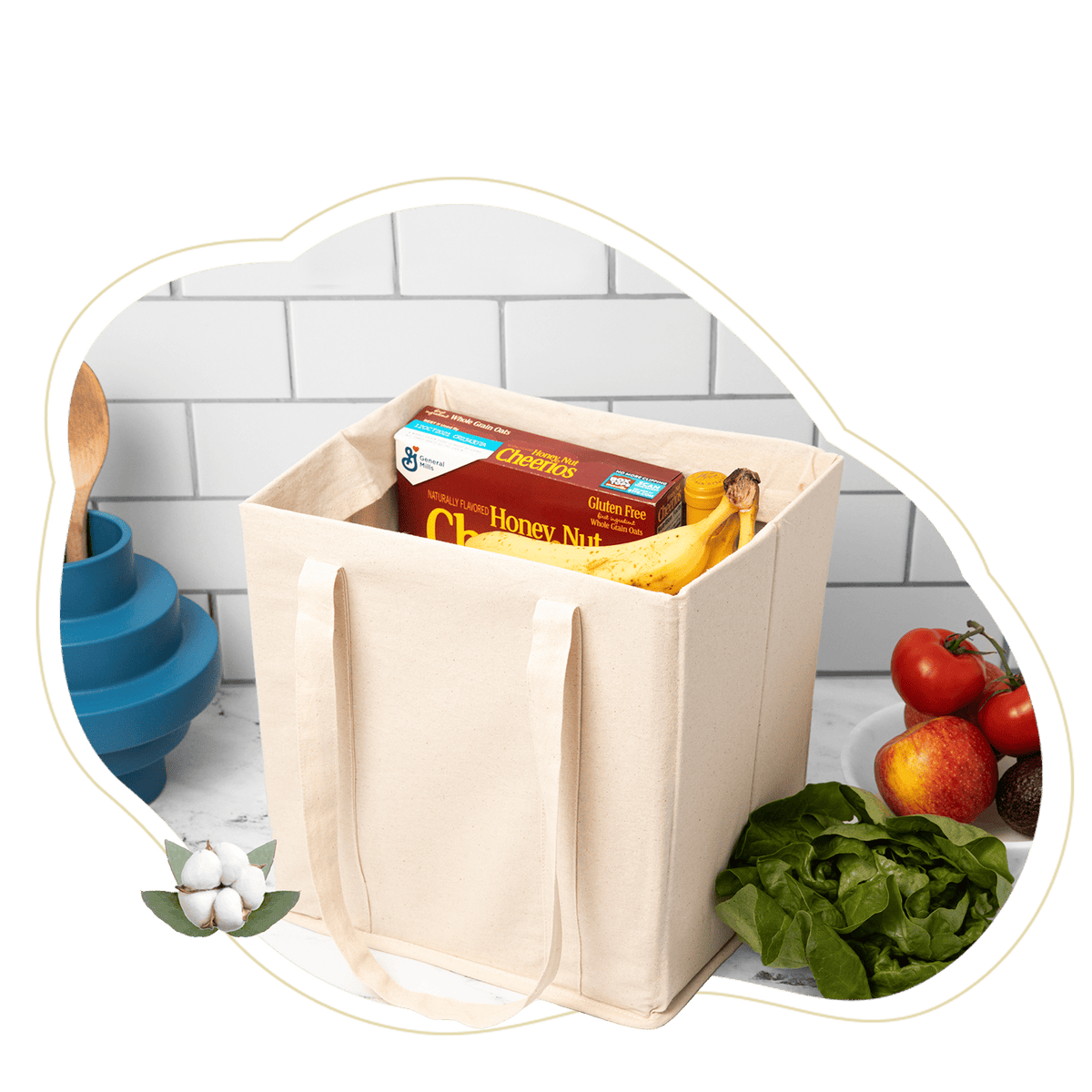 Collapsible Grocery Shopping Bags – Consulate X, view 3 of 4