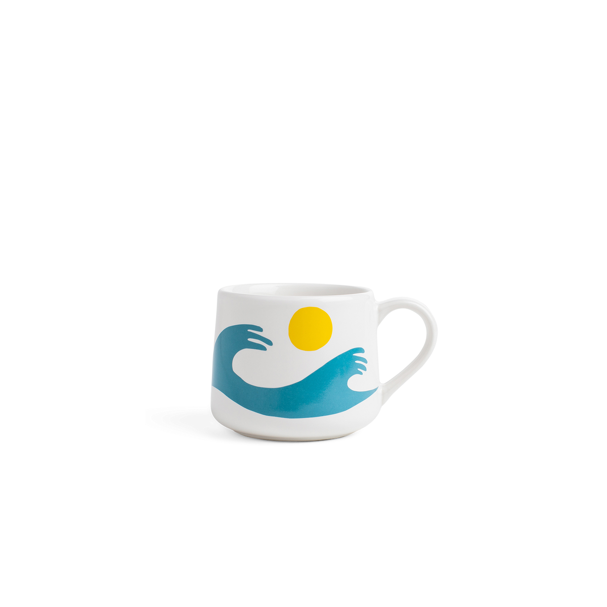 Ty Williams - Blue Waves - 12oz Crescent Mug – Consulate X, view 1 of 1