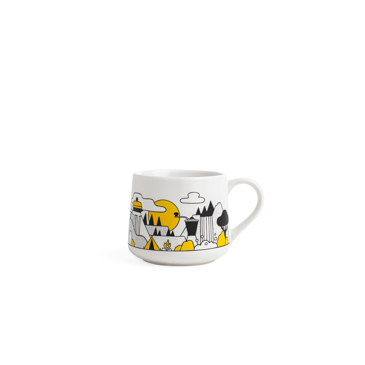 Kevin Tudball - Coffee Mountain - 12oz Crescent Mug – Consulate X, view 1 of 1
