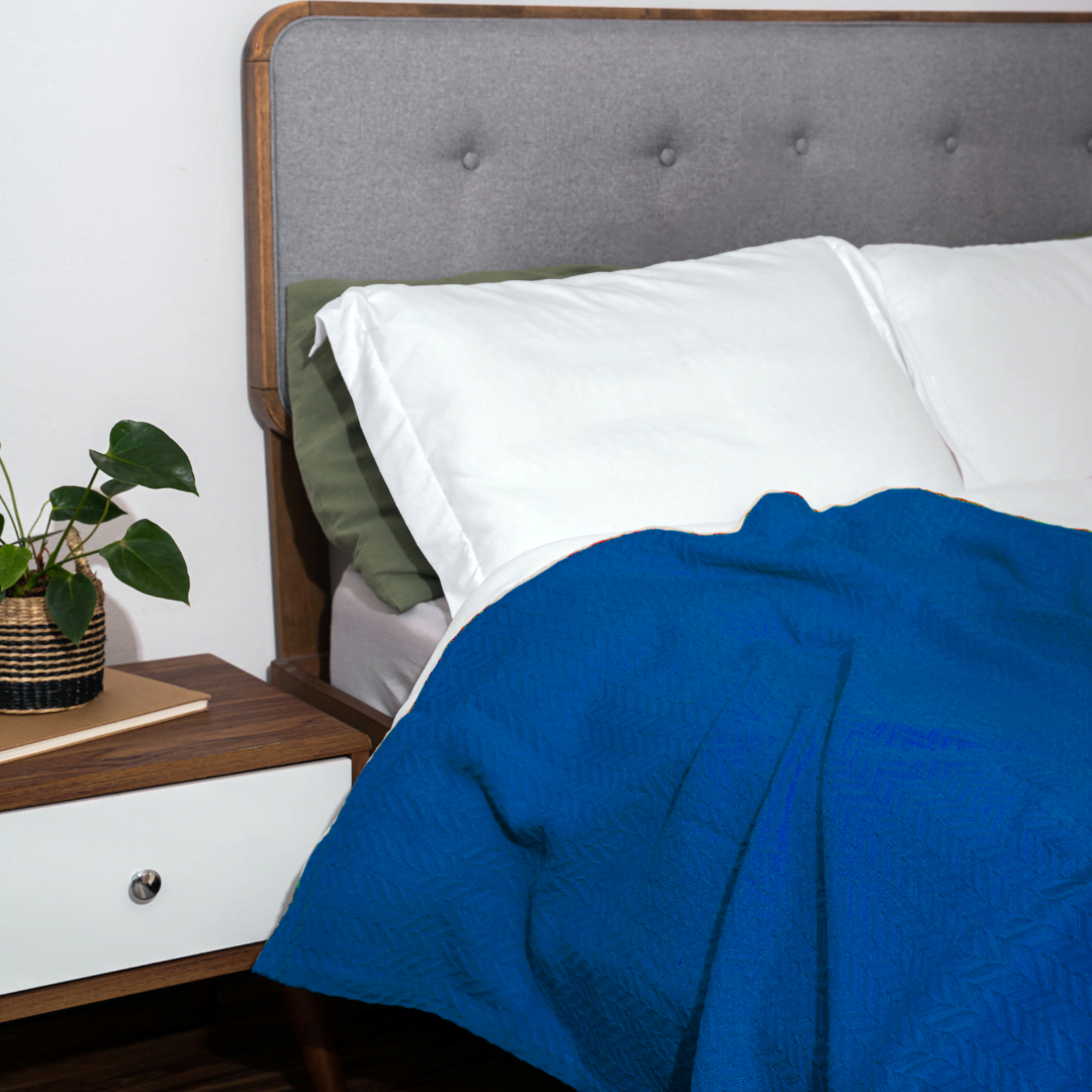 Herringbone Cotton Blanket – Consulate X, view 10 of 10