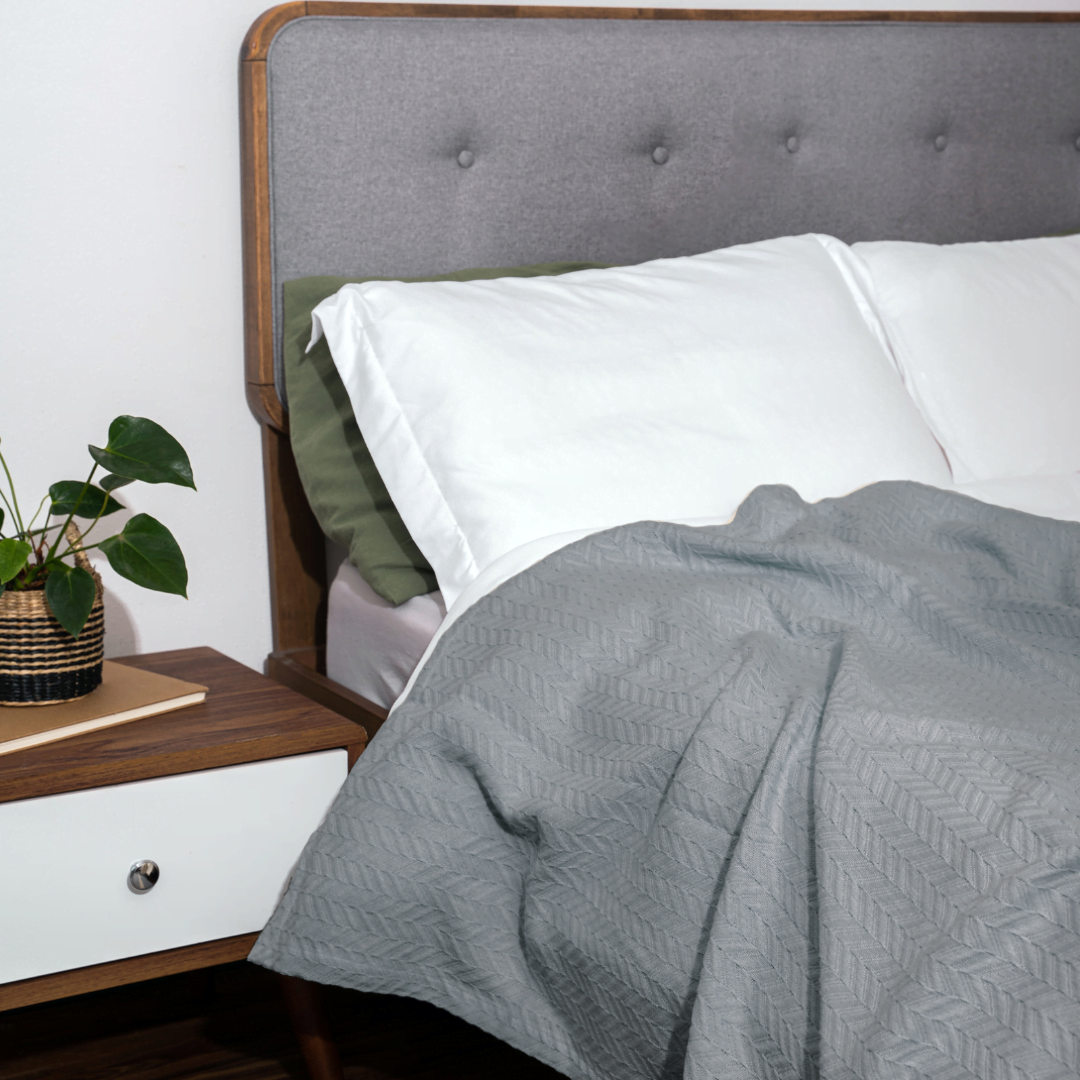Herringbone Cotton Blanket – Consulate X, view 8 of 10