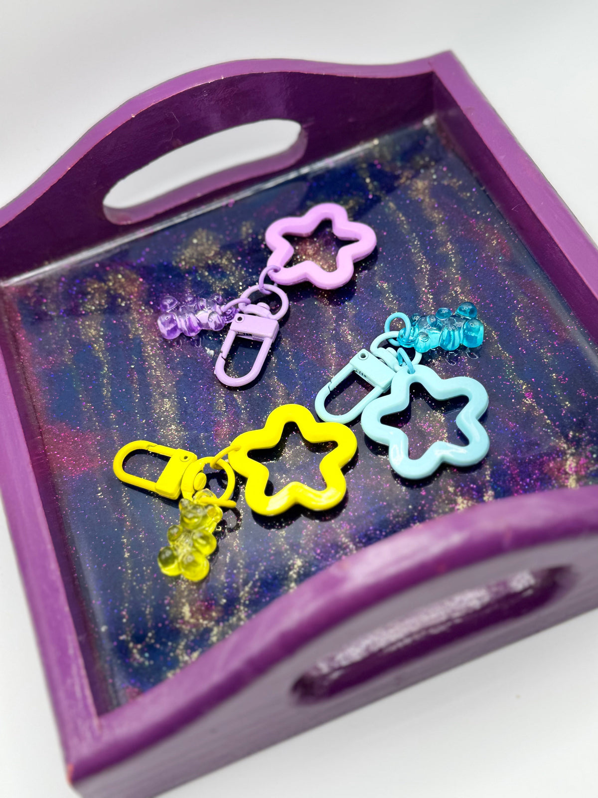 Acrylic Gummy Bear & Star Keychain and Bag Charm – Consulate X, view 3 of 5