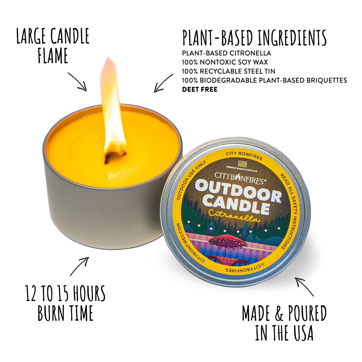 The Outdoor Candle - Citronella – Consulate X, view 3 of 10