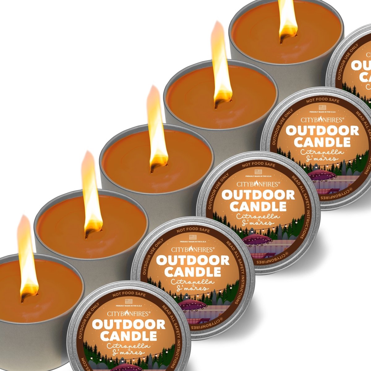The Outdoor Citronella Candle - S'mores Scent – Consulate X, view 4 of 4