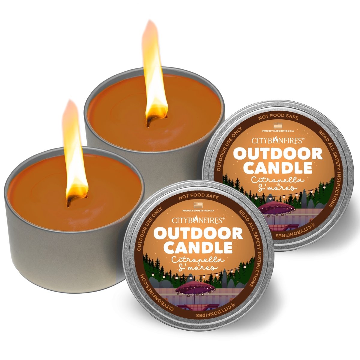 The Outdoor Citronella Candle - S'mores Scent – Consulate X, view 3 of 4