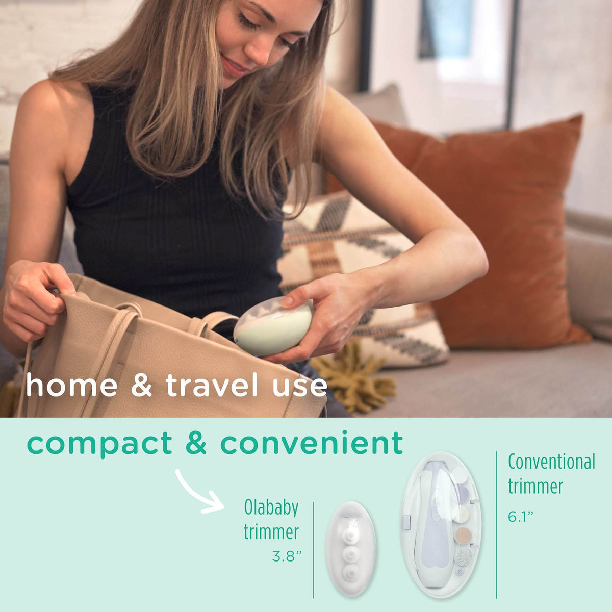 Electric Baby Nail Trimmer That Files, No Blade, Newborn+ – Consulate X, view 2 of 7
