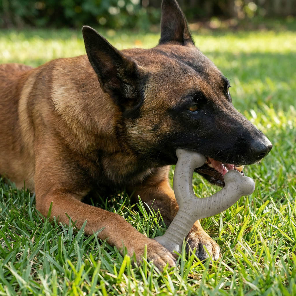 USA-K9 Stars and Stripes Wishbone Nylon Dog Chew Toy for Aggressive Chewers | USA Made – Consulate X, view 2 of 6