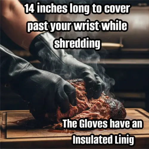 Neoprene Gloves for Pulled Pork | Heat Resistant BBQ Gloves – Consulate X, view 3 of 5