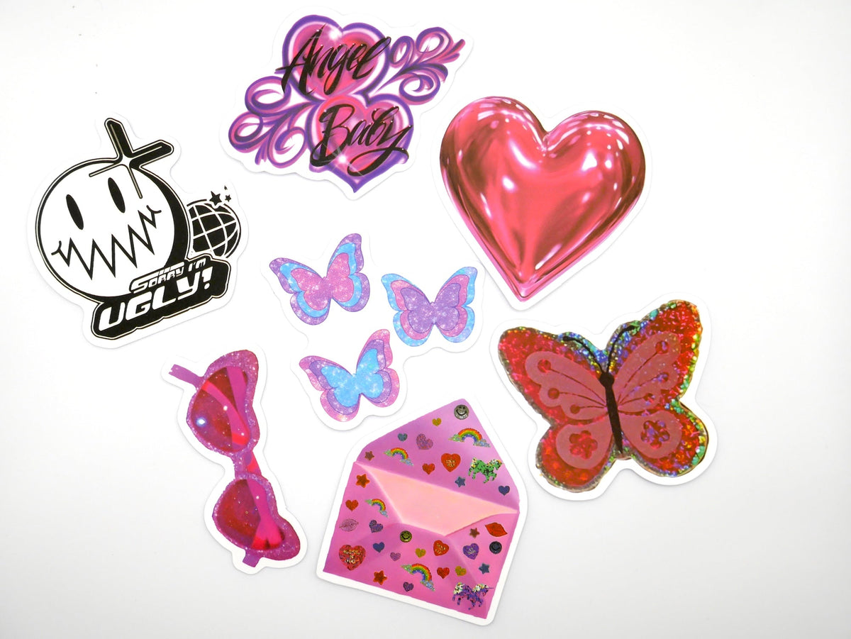 00s, Y2K Pink Themed Girly Stickers (Random Set of 10) – Consulate X, view 3 of 3
